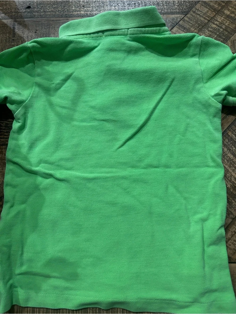 Ralph Lauren Kids Lime Green Polo with Coral Pony